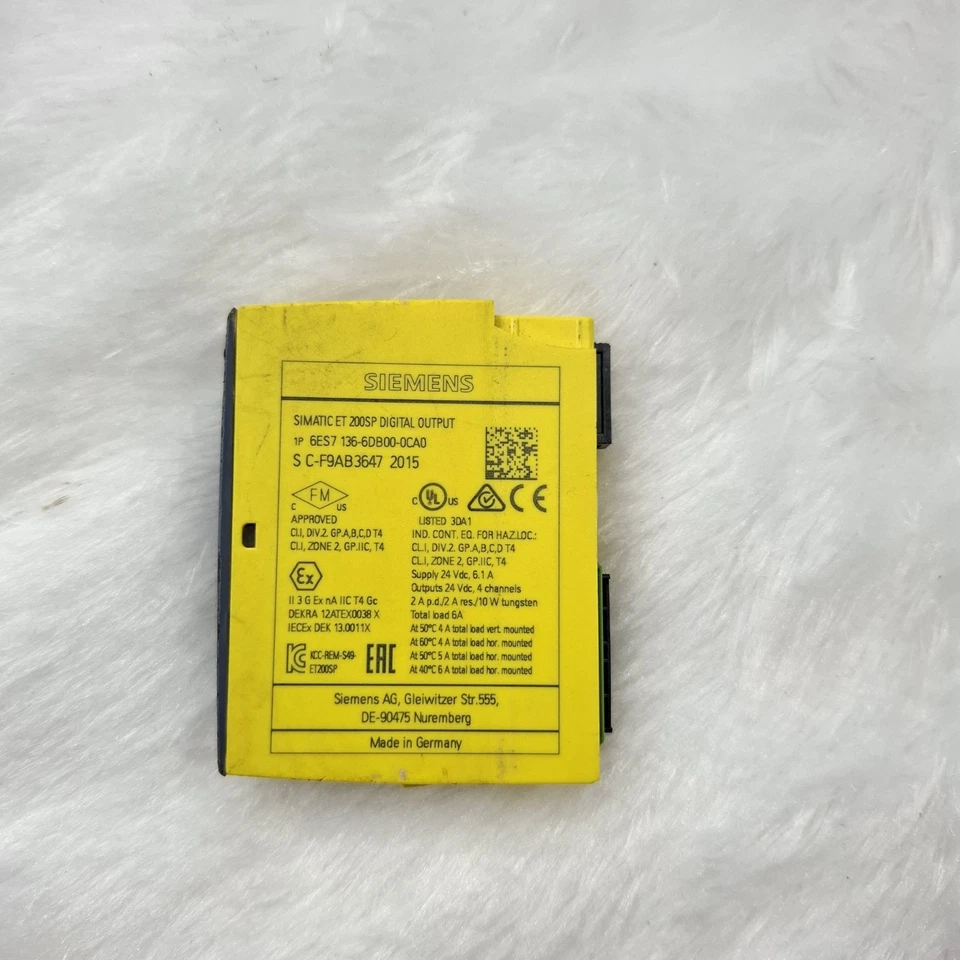 Siemens 6ES7 136-6DB00-0CA0 SIMATIC ET 200SP DIGITAL OUTPUT 6ES71366DB000CA0